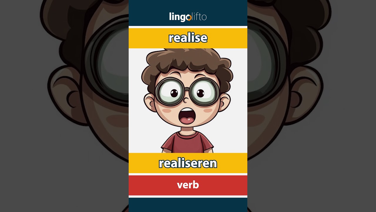 🇬🇧🇳🇱 realise - realiseren : learn English : laten we Engels leren : vocabulary builder