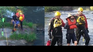 Swift Water Rescue Team Saves Man and Dog Stranded in San Joaquin River