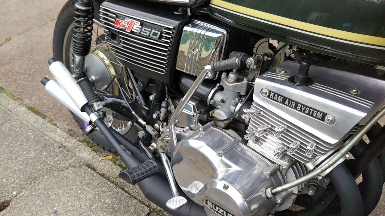 GT550 ゼンシン爆竹チャンバー❗️ - YouTube