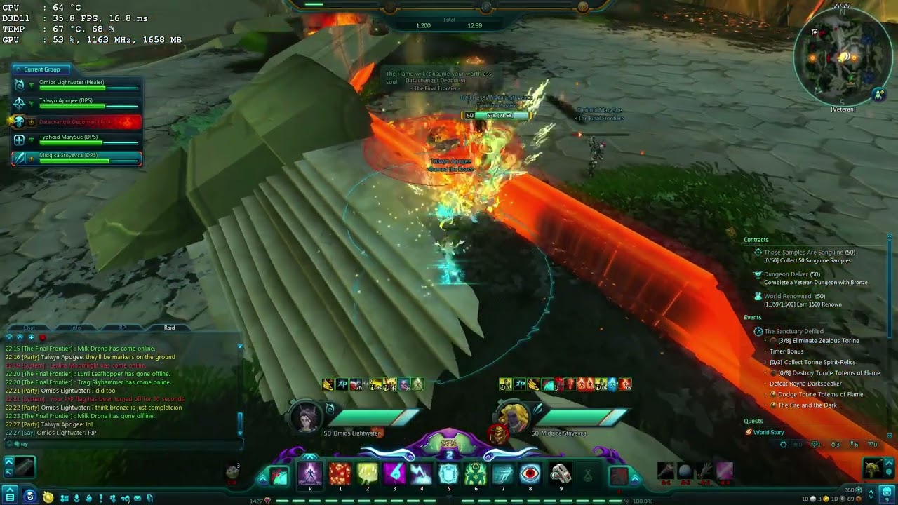 WildStar - Shrine Of The Sword Maiden - Omios Ravenstorm (Group Commentary)