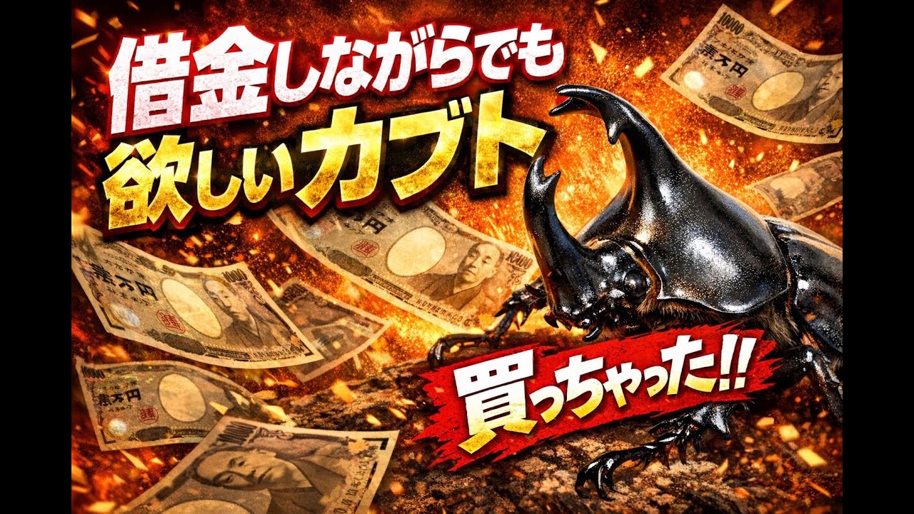 高額カブトムシ購入｜借金180万ブリーダーの挑戦…ブリードで逆転できるのか