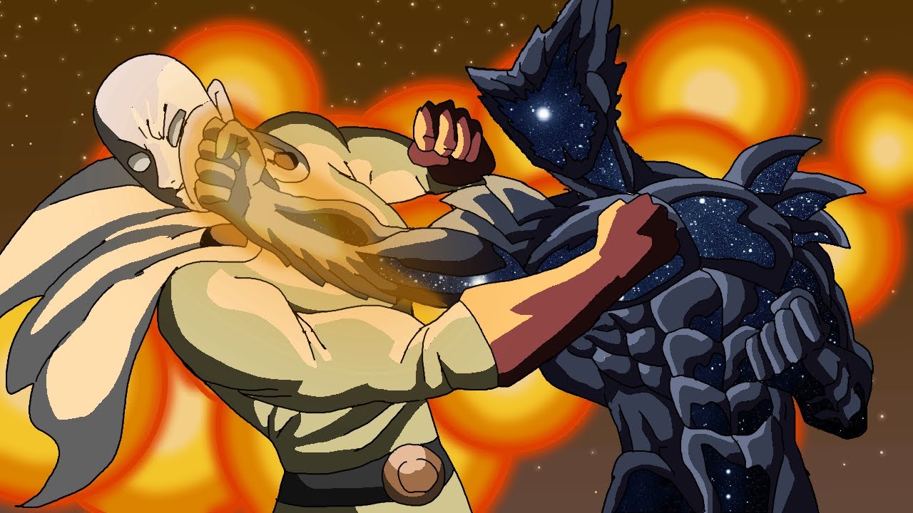 Steam Workshop::One Punch Man - Cosmic Garou Vs Saitama After Dark AMV