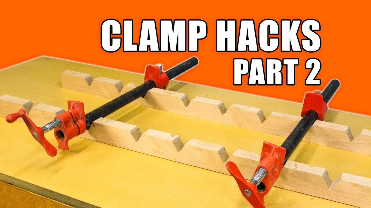 5 Quick Clamp Hacks #2 - Woodworking Tips and Trick - YouTube