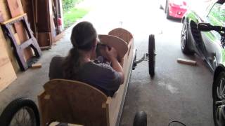 Cyclekart progress 2011-06-29 FIRST DRIVE!