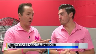 Jeremy Rabe and T.J. Springer at Making Strides Walk