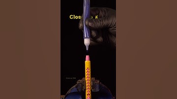 ASMR Glitter glue vs crayon melting close up macro #short #satisfying #closeup #asmr #macro