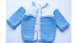 Chaquetita a crochet para niños y niñas 3-24M Como tejer chambrita fácil para principiantes 226 screenshot 3