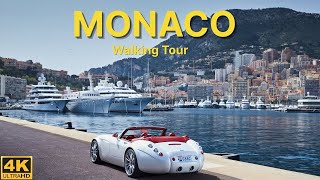 Monaco, Monte Carlo, French Riviera 🏝, Cote d'Azur, Walking tour 4K