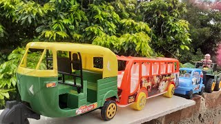 auto rickshaw bus jeep toto monster truck vehicle toys