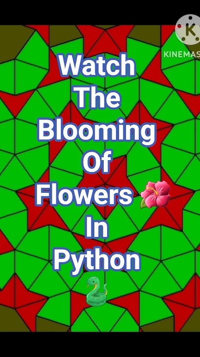 Blooming of flowers by using python #python #drawing #anime #art #earth ...