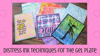 Distress Ink Techniques for the Gel Plate