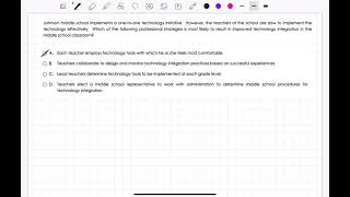 PPR Domain 4 Competency 12 Practice Problem