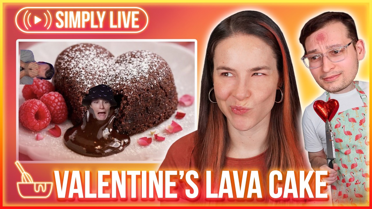 Chocolate Lava Cakes For Beyyyyn ❤️ 🔴LIVE - Simplybakelogical