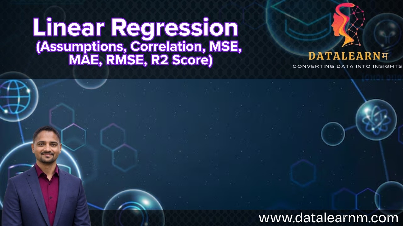 Day 11 | Linear Regression Theory Complete Guide| Assumptions, Correlation, MSE, MAE, RMSE, R2 Score