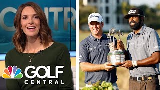 Tom Hoge and Sahith Theegala win despite injury at the QBE Shootout | Golf Central | Golf Channel