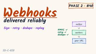 Webhooks: Reliable Delivery, HMAC Signing, Retries & Duplicate Handling | System Design Phase 2 #40