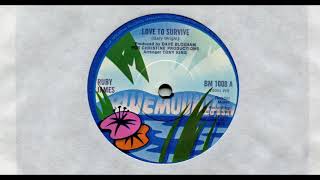 RUBY JAMES●LOVE TO SURVIVE●1972●A-SIDE■7" VINYL Net Worth