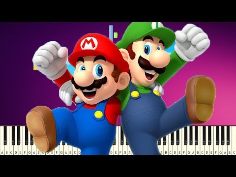 Super Mario Bros - Victory Theme - (Super Smash Bros  Ultimate) - EASY PIANO TUTORIAL