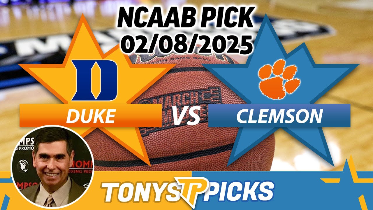 Duke Vs Clemson Pick 2 8 25 NCAAB Pick Prediction YouTube