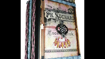 Vintage French Recipe Album/Altered Mixed Media Book (Completed) - SOLD