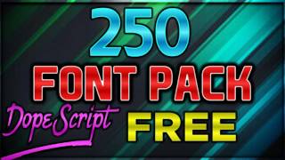 Dope Script|250 Fonts Pack Free | Android / Ios | Photoshop Touch | Phonto | screenshot 5