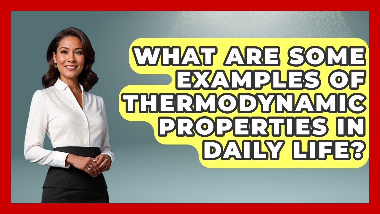 What Are Some Examples of Thermodynamic Properties in Daily Life? - Thermodynamics For Everyone