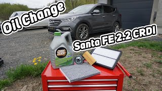 How to change oil and all filters - SantaFE 2.2 CRDI - OIL SERVICE