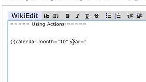 WikkaWiki in action: 4. Using actions