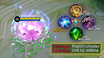 SELENA FULL LIFESTEAL BUILD + MAGIC DAMAGE🥵 | NEW BEST BUILD FOR SELENA 2022