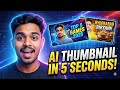 How I Create VIRAL Thumbnails in 5 SECONDS Using AI