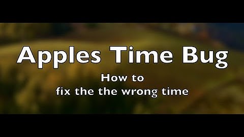 Time and Date is wrong How to Fix this problem on an Apple Computer #bugfix #apple