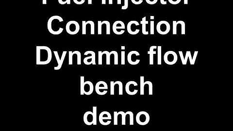 Fuel Injector Connection Dynamic Flow Bench Demo