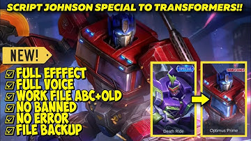 Script Johnson Special to Transformers Optimus Prime No Password Terbaru!!