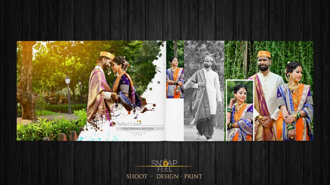 Traditional Wedding Album Design Snapfeel weddingalbum YouTube