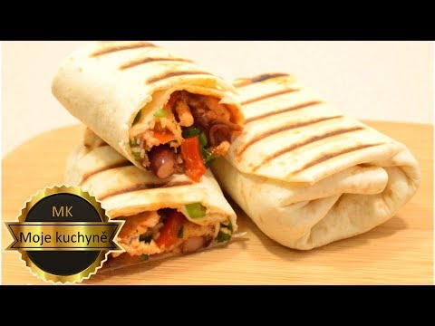 Video: Burrito S Kuřecím Masem A Zeleninou