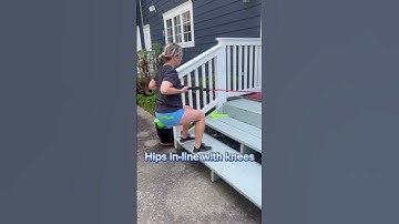 Workout Basics: Static Band Squat Row: Resistance band exercises #workoutideas #resistancebands