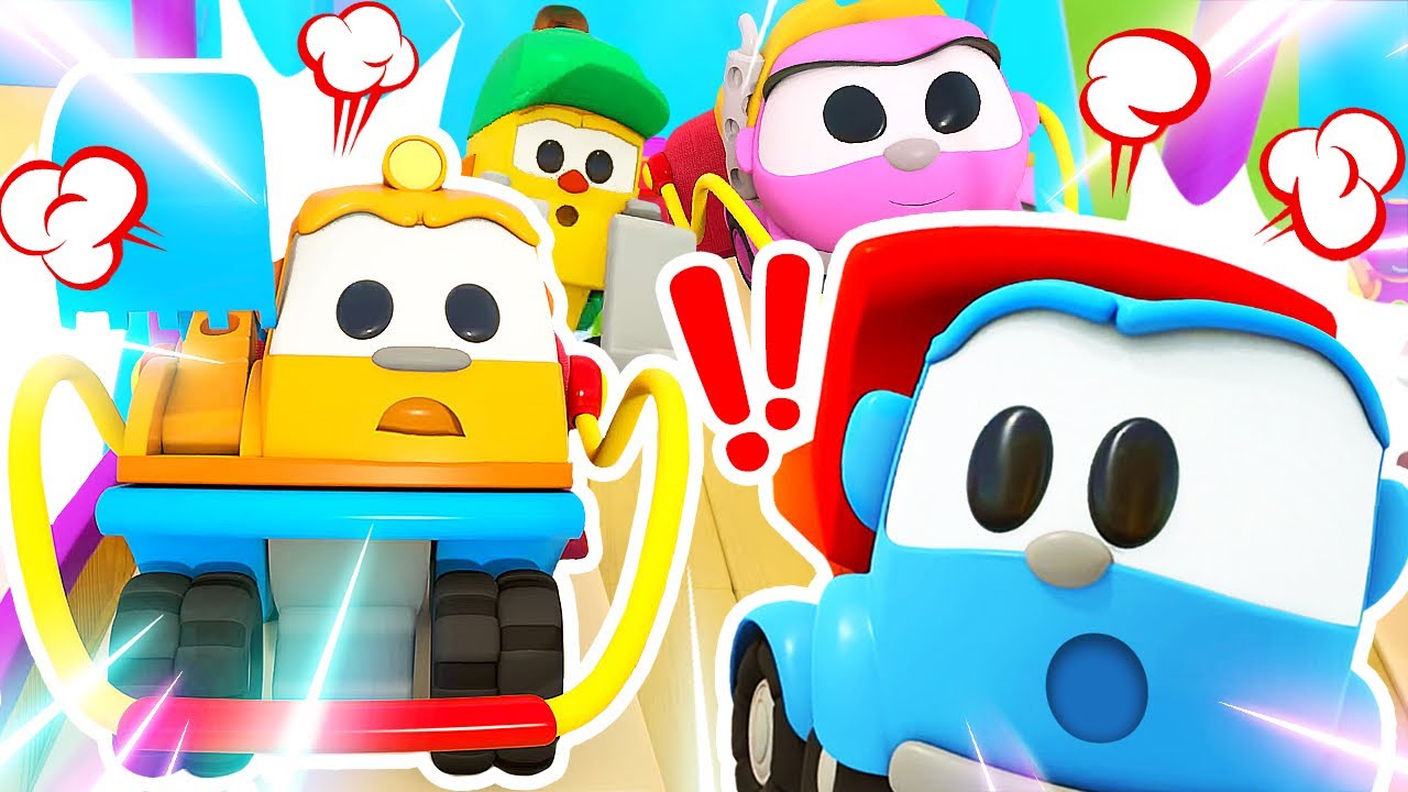 Leo und Co. – Im Freizeitpark - 3 Folgen am  Stück | Leo der Lastwagen Cartoons