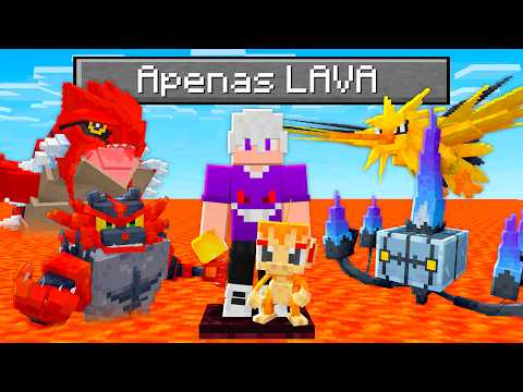 I SURVIVED in A LAVA WORLD in MINECRAFT COBBLEMON!