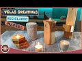 VELAS CASERAS CREATIVAS como hacer mechas