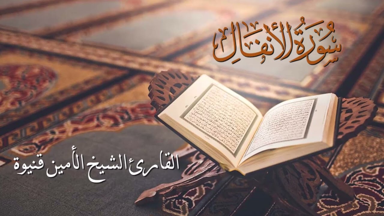 سورة الأنفال - القارئ الشيخ الأمين محمد قنيوة بجودة عالية