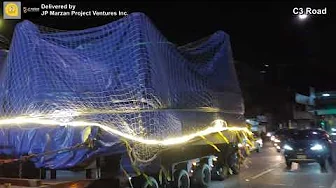 Metro Manila Subway Tunnel Boring Machine Parts Transport 2nd Night (February 4-5, 2024)