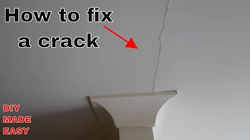 How to fix a crack in a wall or ceiling - DIY