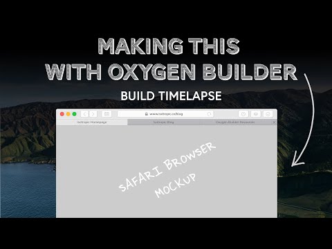 Creating Browser Mockups With Oxygen Builder (BUILD TIMELAPSE)
