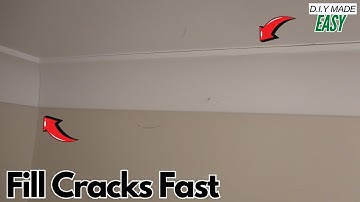 How to fill gaps and cracks - wall ceiling cornice coving