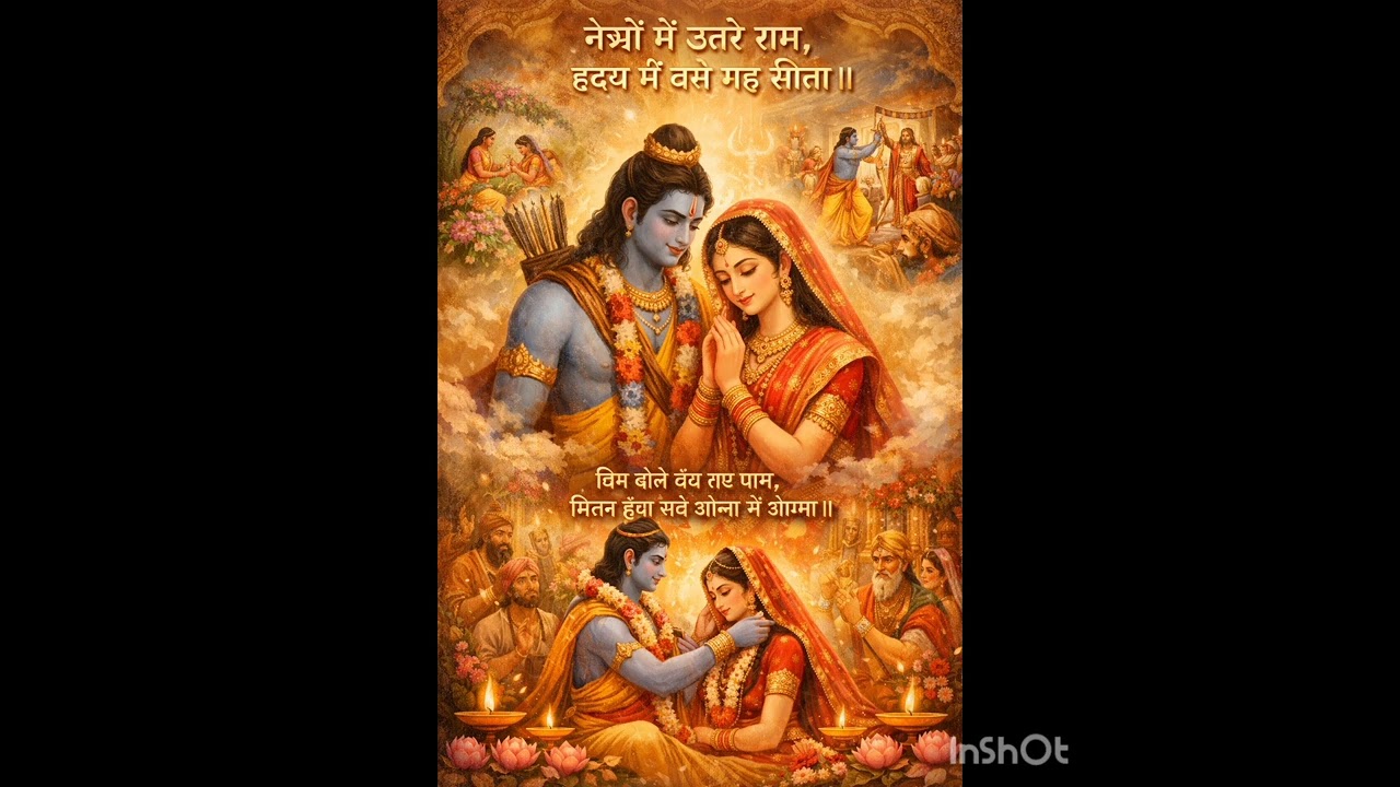 नेत्रों में उतरे राम | Sita Ram Pratham Milan | Heart Touching Ram Siya Bhajan | Divine Love Song