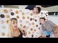 First To Finish Donuts Wins $10,000! - YouTube