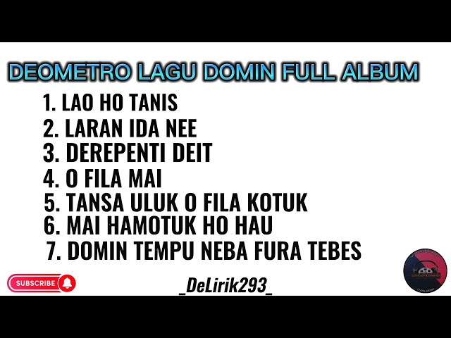 DEOMETRO FULL ALBUM LAGU DOMIN (Official Audio ) class=