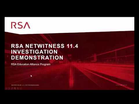 RSA Academic Alliance Programme: E-learning Material Part 1 - Log Analysis