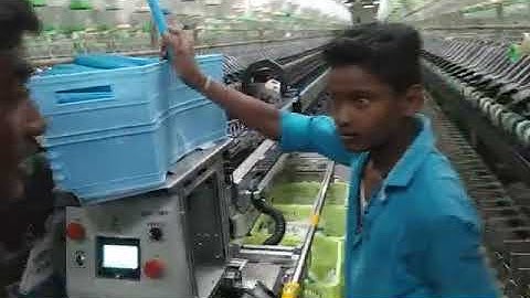 Sobone Mobile Robot doffer for Ring frame doffing from TeFoc