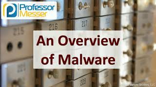 An Overview of Malware - SY0-601 CompTIA Security+ : 1.2
